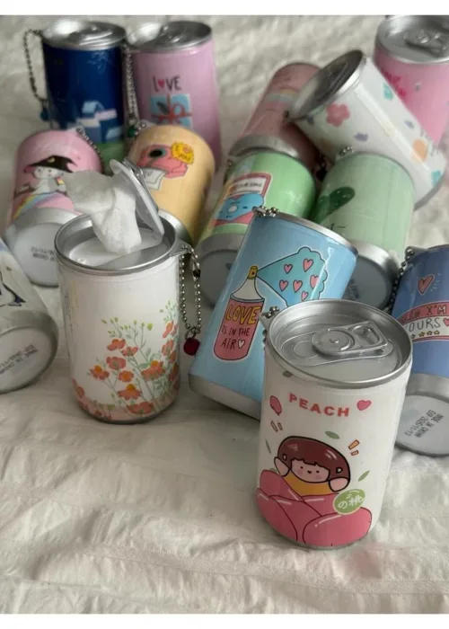 Kawaii İçecek Kutusu Askılı Islak Mendil