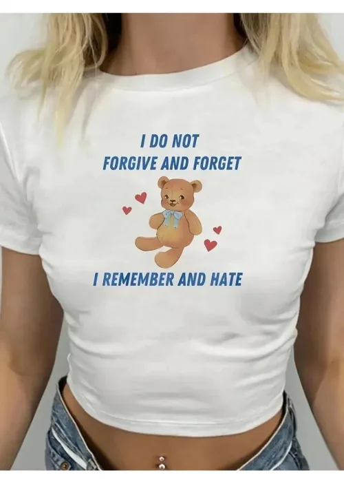 Kemer Boy I Do Not Forgive And Forget I Remember And Hate Crop Bluz