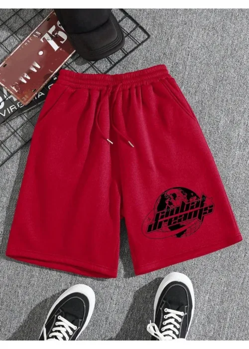 Kırmızı Global Dreams Detaylı Şort