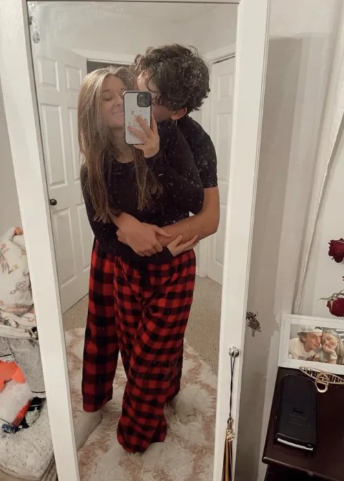 kırmızı siyah ekose eşofman altı