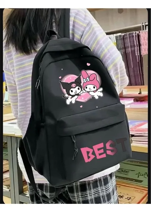 Kuromi Melody Best Baskılı Unisex Okul Sırt Çantası
