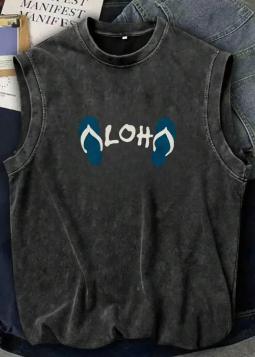 line Aloha Vintage Unisex Oversize Atlet