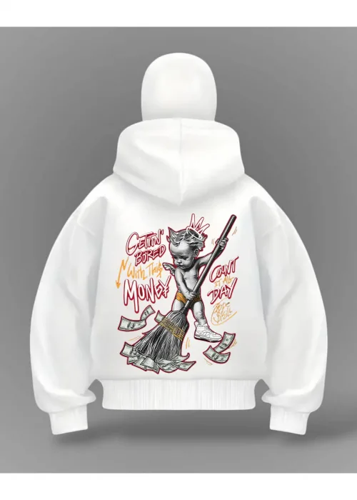 Money Clear Detail Full Mask Oversize Hırka