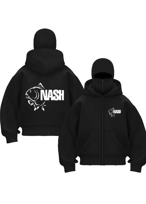 Nash Baskılı Kar Maskeli Ninja Unisex Sweatshirt Hırka