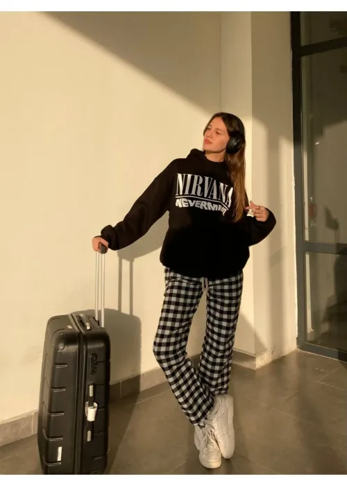 Nirvana Oversize Siyah Sweatshirt