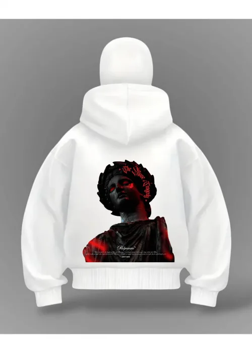 Özgürlük Heykeli Detail Full Mask Oversize Hırka