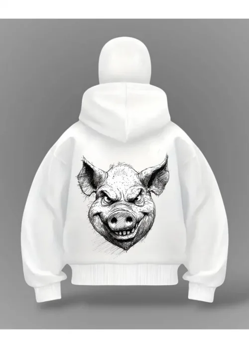 PIG Detail Full Mask Oversize Hırka