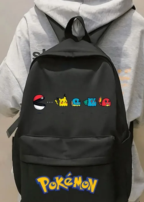 Pokemon Pikachu Baskılı Okul, Dershane, Kurs Sırt Çantası
