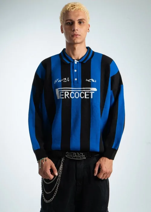 Polo Yaka Triko Football Erkek Kazak