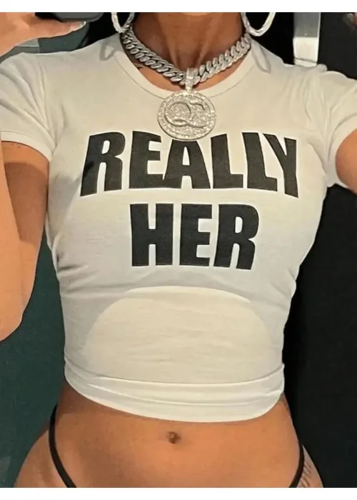 Really Her Crop Top Bluz Body