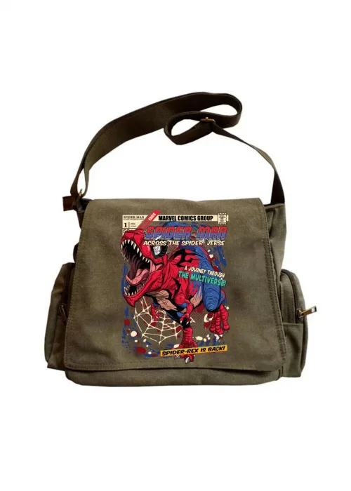 Spiderrex Unisex Yeşil Postacı Çantası