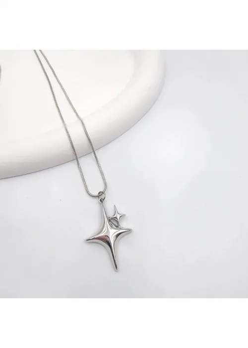 Star Silver Zincirli Kolye