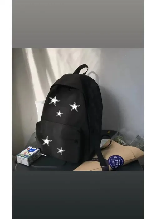 Stars Baskılı Unisex Okul Sırt Çantası