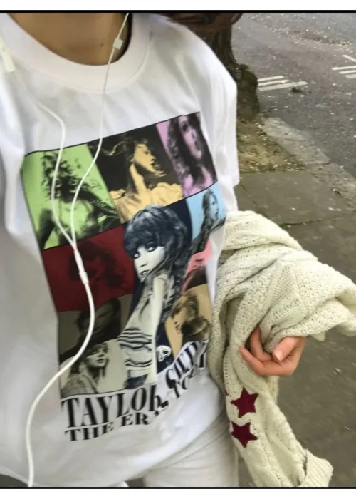 Taylor Swift Eras Tour Merch Beyaz Tişört