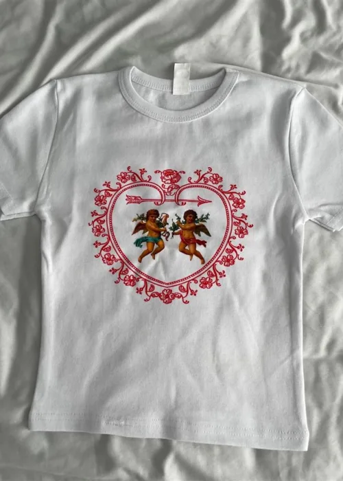 Twin Angel Beyaz Crop