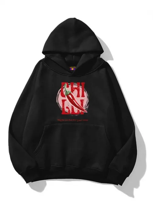 Unisex Chilli too Hot For Your Taste Sweatshirt Siyah