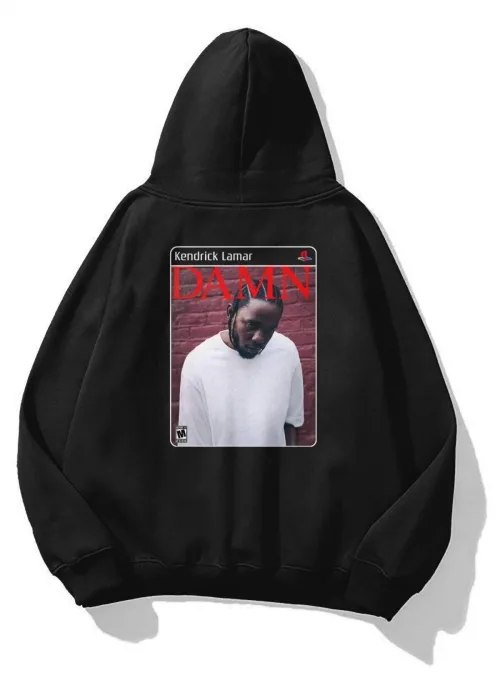 Unisex Damn Kendrick Lamar PS2 Sweatshirt Siyah