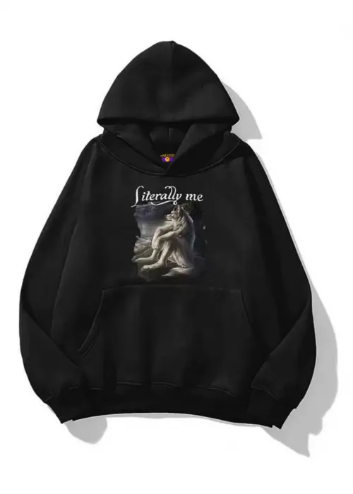 Unisex Literally Me Sweatshirt Siyah
