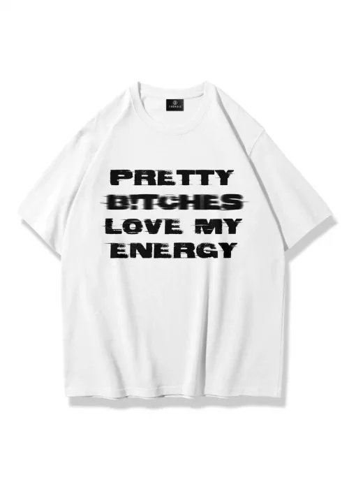 Unisex Pretty Tshirt Beyaz
