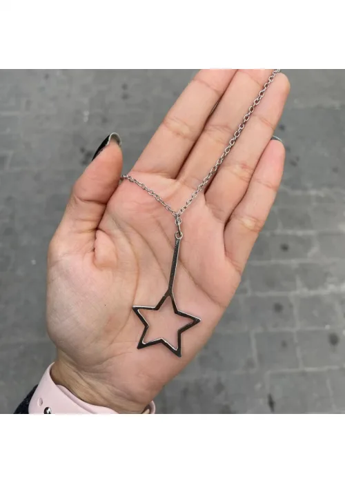 Kuyruklu Yıldız Çubuk Silver Kolye