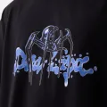 Spider Baskılı Siyah Oversize Tshirt
