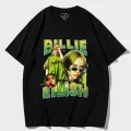 Siyah Unisex Billie Eilish Karakter Tişört