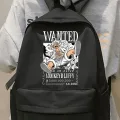 Anime One Piece Wanted Baskılı Sırt Okul Çantası