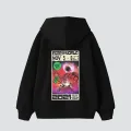 AstroWorld Baskılı Unisex Siyah Hoodie