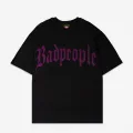 BadPeople Pembe Taş Baskılı Oversize Unisex T-shirt