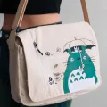 Bej My Neighboor Totoro Kanvas Postacı Çanta