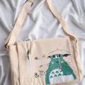 Bej My Neighboor Totoro Kanvas Postacı Çanta