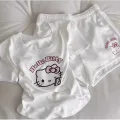 Beyaz Hello Kitty Bluz Şort Alt Üst Takım