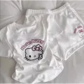 Beyaz Hello Kitty Bluz Şort Alt Üst Takım