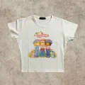Çilek kız baby tee ürün likra penye üste oturan crop
