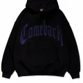 ComeBack Mavi Taş Baskılı Oversize Unisex Kapüşonlu Sweatshirt