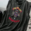 Guns N Roses Atlet Bisiklet Yaka Yıkamalı Vintage Unisex Oversize