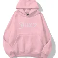 Harajuku Unisex Juicy Taş Baskılı Sweatshirt