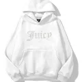 Harajuku Unisex Juicy Taş Baskılı Sweatshirt