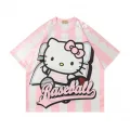 Hello Kitty Cute Pembe Jersey Oversize Forma