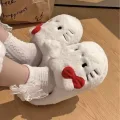 Hello Kitty Yumuşak Tüylü Peluş Panduf Terlik
