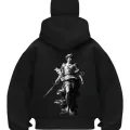 Herkul Angels Siyah Samuray Kar Maske Sweatshirt Hırka