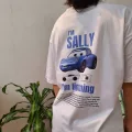 IM SALLY CAR DETAİL OVERSİZE UNİSEX T-SHİRT