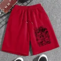 Kırmızı Cartoon Detaylı Şort