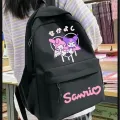Kuromi Melody Sanrio Baskılı Unisex Okul Sırt Çantası