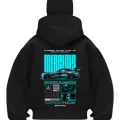 Mercuss Car Siyah Samuray Kar Maske Sweatshirt Hırka
