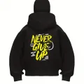 Never Give Up Baskılı Kar Maskeli Ninja Unisex Sweatshirt Hırka