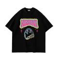 Nirvana Smile Baskılı Oversize Unisex Siyah Tshirt