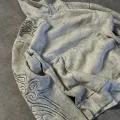 Tribal Detay Yıkamalı Nakışlı Premium Sweatshirt