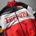 Parçalı Ferrari F1 Retro Paraşüt Bomber Ceket