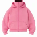 Pembe Maskeli Unisex Kapüşonlu Hırka
